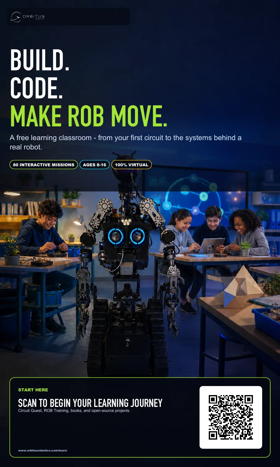 Learning classroom campaign poster preview