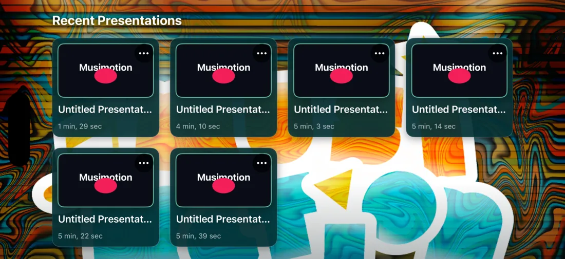 Musimotion project library on iPhone